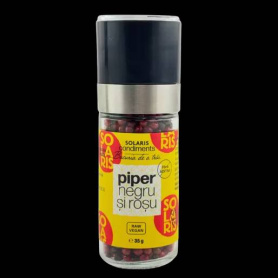 Rasnita reutilizabila Mix Piper rosu si negru, 35 g, Solaris