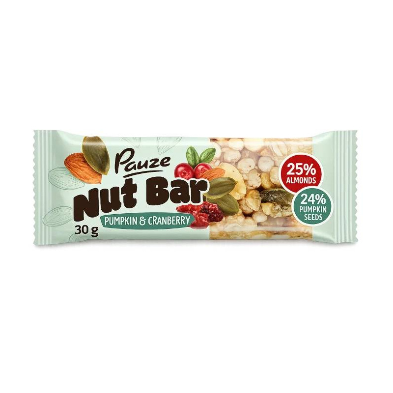 Baton cu Nuci, Dovleac si Merisoare, 30 g, Nova Plus