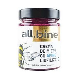 Crema de Miere cu Afine Liofilizate, 300 g, ALL.BINE