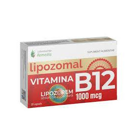 Vitamina B12 lipozomala, 1000 mcg, 30 capsule, Remedia