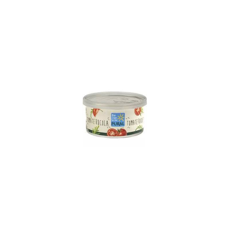 Pate vegetal cu tomate si rucola, eco-bio, 125 g, Pural