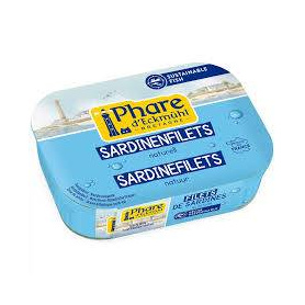 File de sardine in suc propriu, 100 g, Phare