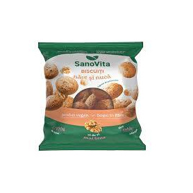 Biscuiti cu Naut si Nuca, fara zahar, 100 g, Sanovita