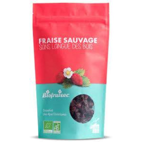 Capsuni salbatice din Alpii Dinarici, fara zahar, eco-bio, 100 g, Biofruisec