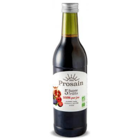 Suc din 5 super fructe, fara zahar, eco-bio, 500 ml, Prosain Drinks