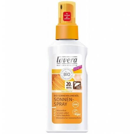 Crema - Spray de protectie solara cu ulei de floarea soarelui - eco-bio 125ml - Lavera