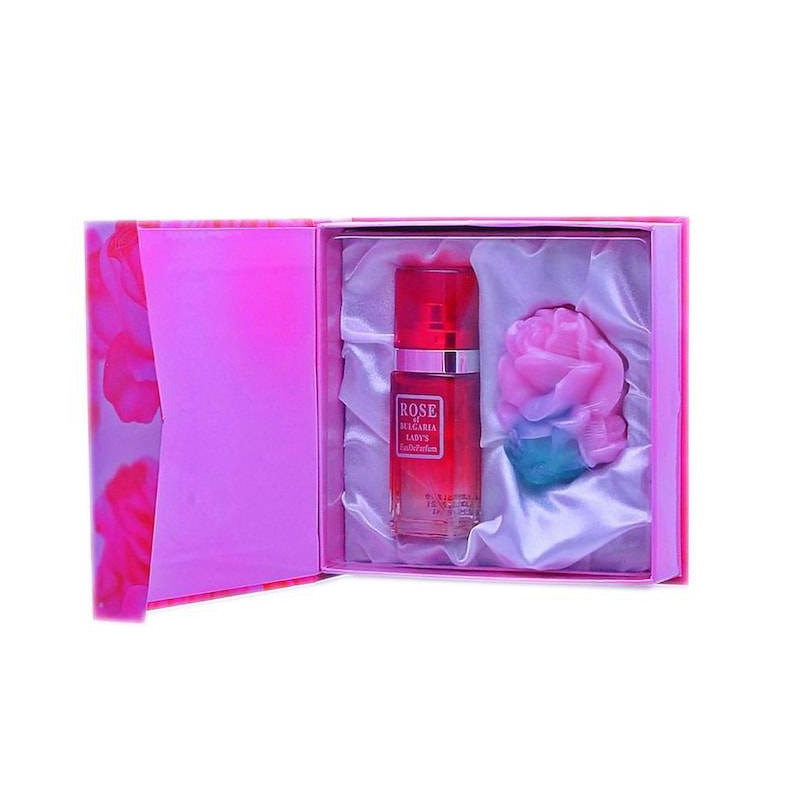 Set cadou cu sapun handmade si parfum 25 ml - Biofresh - Rose of Bulgaria