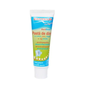 Pasta De Dinti Copii, calciu, argila, zinc si 12 plante 50ml, Favisan