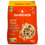 Muesli cu fructe, fara zahar, eco-bio, 1000 g, Favrichon