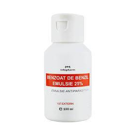 Benzoat de benzil emulsie 25 %, 100 ml, Infopharm