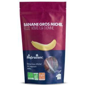 Banane intregi, selectie Gros Michel din Camerun, eco-bio, 150 g, Biofruisec