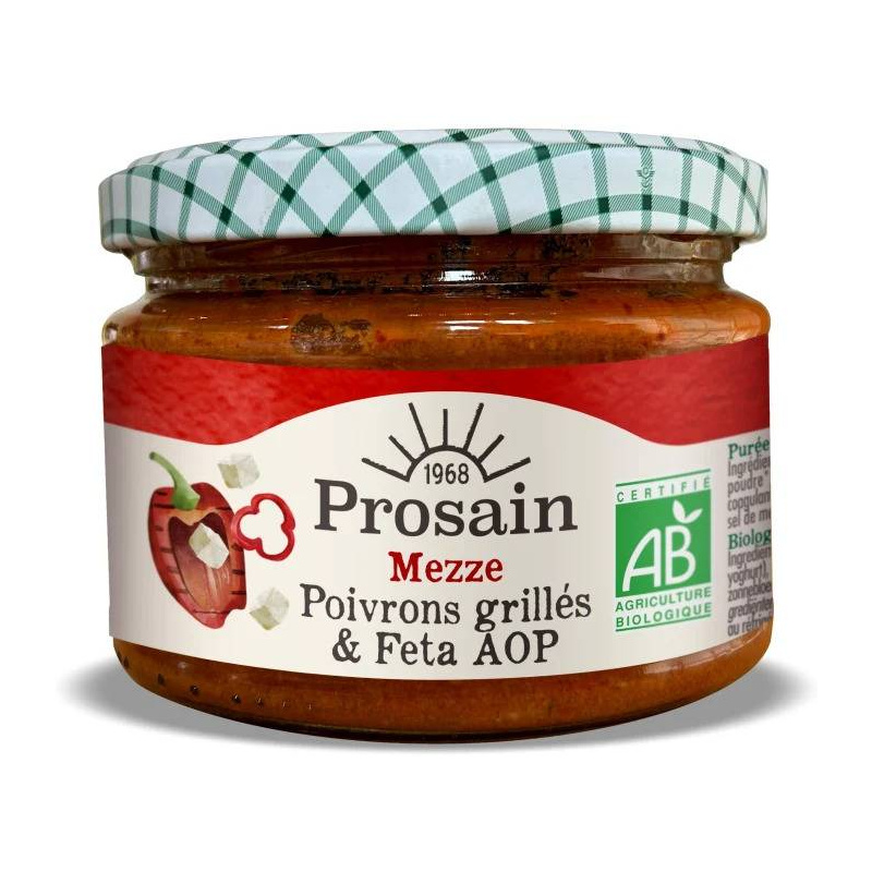 Aperitiv cu ardei copti si branza feta, eco-bio, 220 g, Prosain
