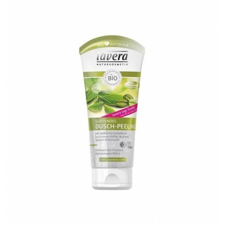 Gel de dus exfoliant cu cafea verde, ceai verde, struguri si rozmarin, 200ml - Lavera