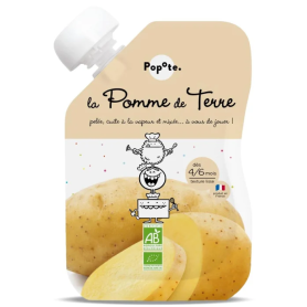 Piure cu 60% cartofi, + 4 6 luni, eco-bio, 120 g, Popote