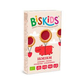 Biscuiti Biskids JamJam cu capsuni, eco-bio, 120 g, Belkorn