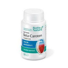 Beta-Caroten natural, 12000 UI, 30 capsule, Rotta Natura