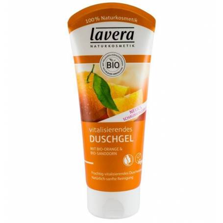 Gel de dus revitalizant cu portocale si catina, 200ml - Lavera