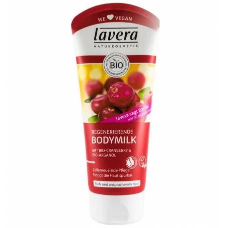 Lapte de corp regenerator cu merisoare si ulei de argan, 200ml - Lavera