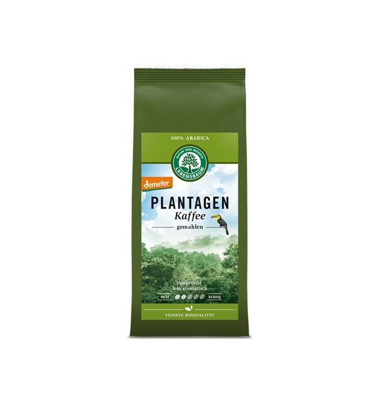 Cafea de plantatie macinata - 100% arabica - eco-bio 250g - lebensbaum
