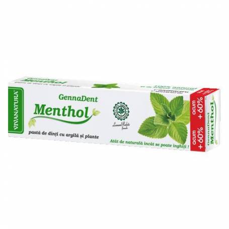 Pasta de dinti GennaDent Menthol 80ml - Vivanatura