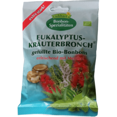 Dropsuri cu eucalipt si plante - eco-bio 100g - Liebhart's Gesundkost