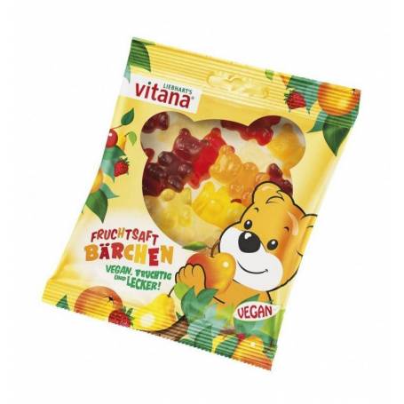 Ursuleti din fructe, fara gelatina, 100g - Liebhart's Vitana