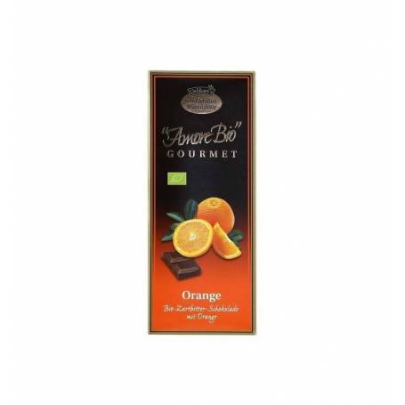 Ciocolata amaruie cu portocale, 55% cacao, 100g - Liebhart’s Amore Bio