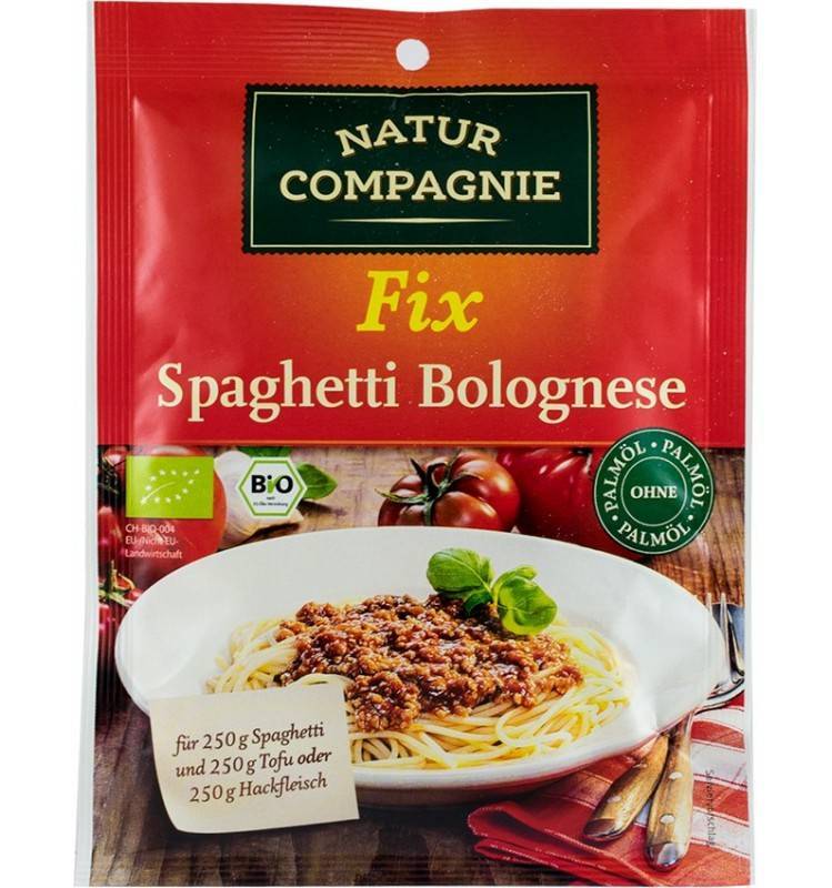 Sos pentru spaghette bolognese - eco-bio 40g - natur compagnie