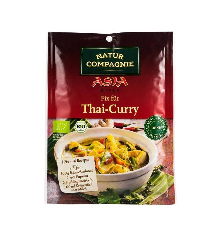 Sos Thailandez cu curry - eco-bio 35g - Natur Compagnie