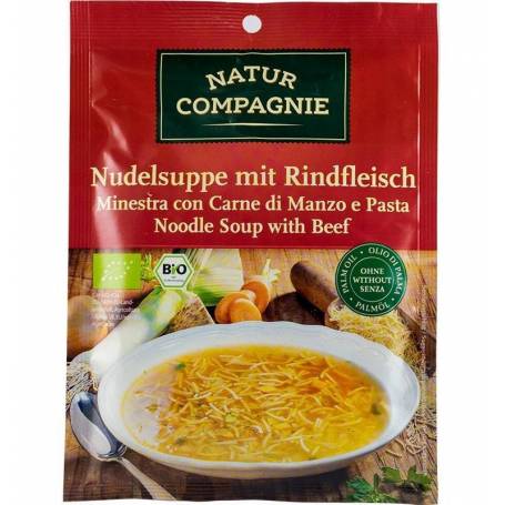 Supa de taitei cu carne de vita - eco-bio 40g - Natur Compagnie