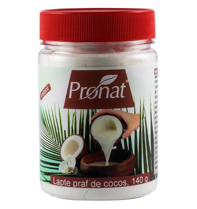 Lapte praf de cocos, 140g - pet - pronat