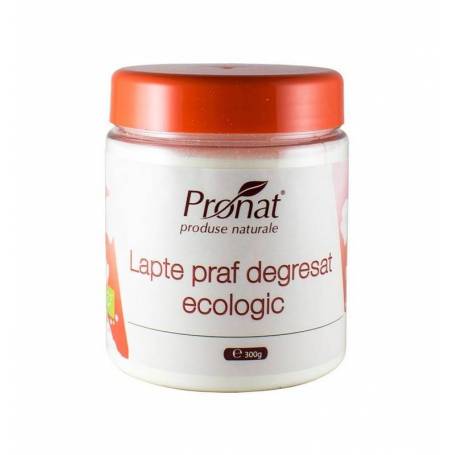 Lapte praf degresat - eco-bio 1% grasime - eco-bio 300g - Pet - Pronat