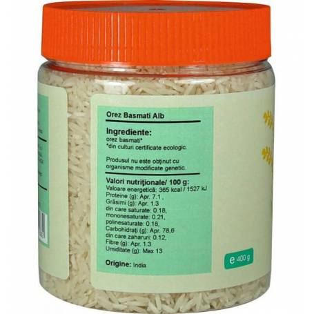 Orez Basmati Alb - eco-bio 400g - Pet - Pronat