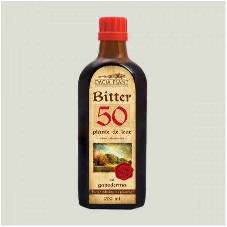 Bitter 50 Plante cu Ganoderma 200ml - Dacia Plant