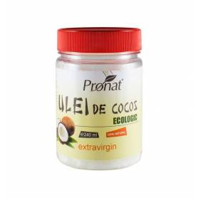 Ulei de cocos extravirgin - eco-bio 240ml - Pet - Pronat
