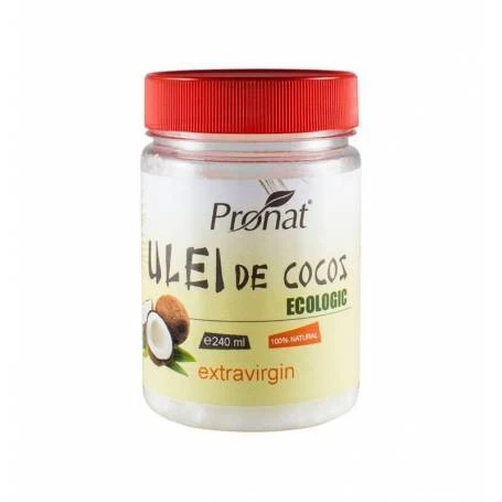 Ulei de cocos extravirgin - eco-bio 240ml - Pet - Pronat