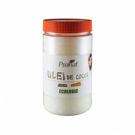 Ulei de cocos NEHIDROGENAT-DEZODORIZAT - eco-bio 750ml - Pet - Pronat