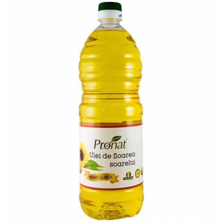 Ulei de floarea soarelui - presat la rece, 1000ml - Pronat