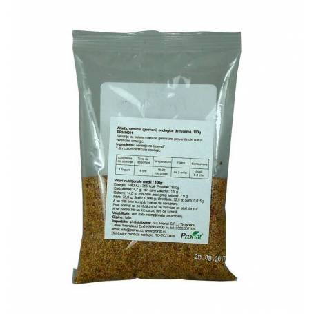 Alfalfa - seminte de lucerna pt germinat - eco-bio 100g - Pronat