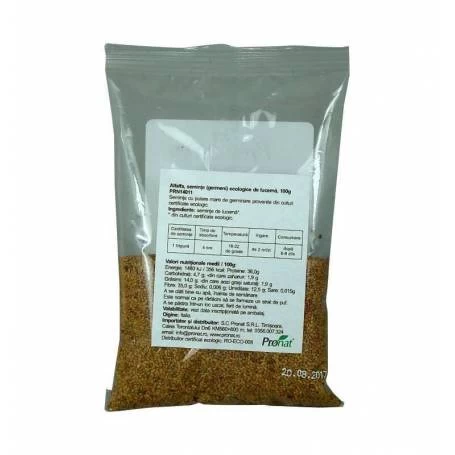 Alfalfa - seminte de lucerna pt germinat - eco-bio 100g - Pronat
