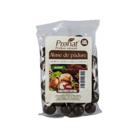 Alune de padure invelite in ciocolata﻿ cu lapte si scortisoara﻿ 100g - Pronat