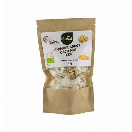 Mix de ghimbir, cocos si caju - eco-bio 90g - Pronat