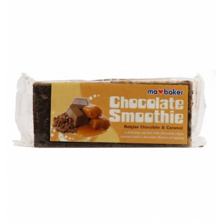 Baton din ovaz cu ciocolata belgiana si caramel eco-bio 100g - Ma Baker