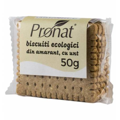Biscuiti din amarant, cu unt - eco-bio 50g - Pronat