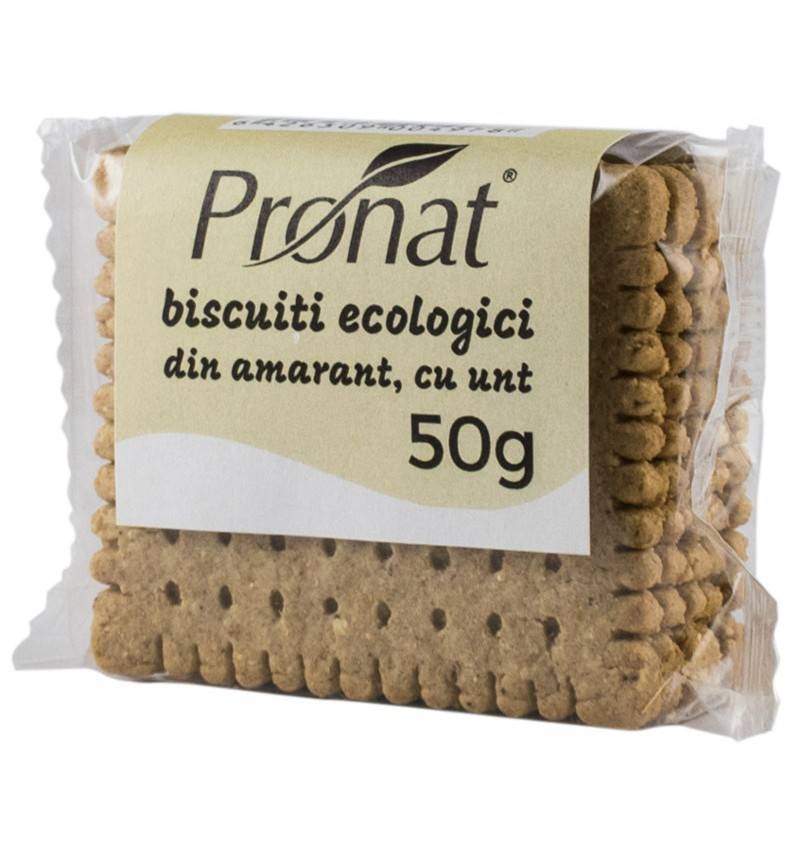 Biscuiti din amarant, cu unt - eco-bio 50g - pronat