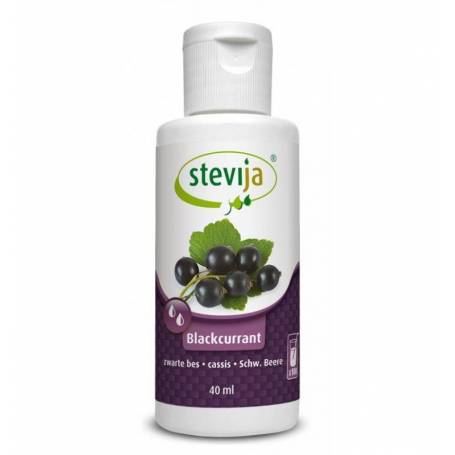 Indulcitor din stevia cu aroma naturala de coacaze, 40ml - Stevija