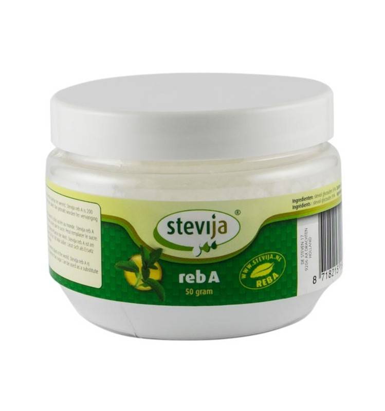 Stevija reb a - indulcitor pudra din stevia, foarte concentrat, 50g - stevija