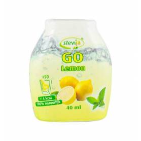 Indulcitor pe baza de stevia cu aroma de lamaie, 40ml - SteviJa GO