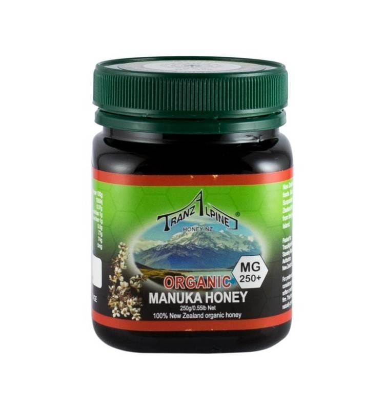 Miere de manuka organica, mg 250+ 250g - tranz alpine