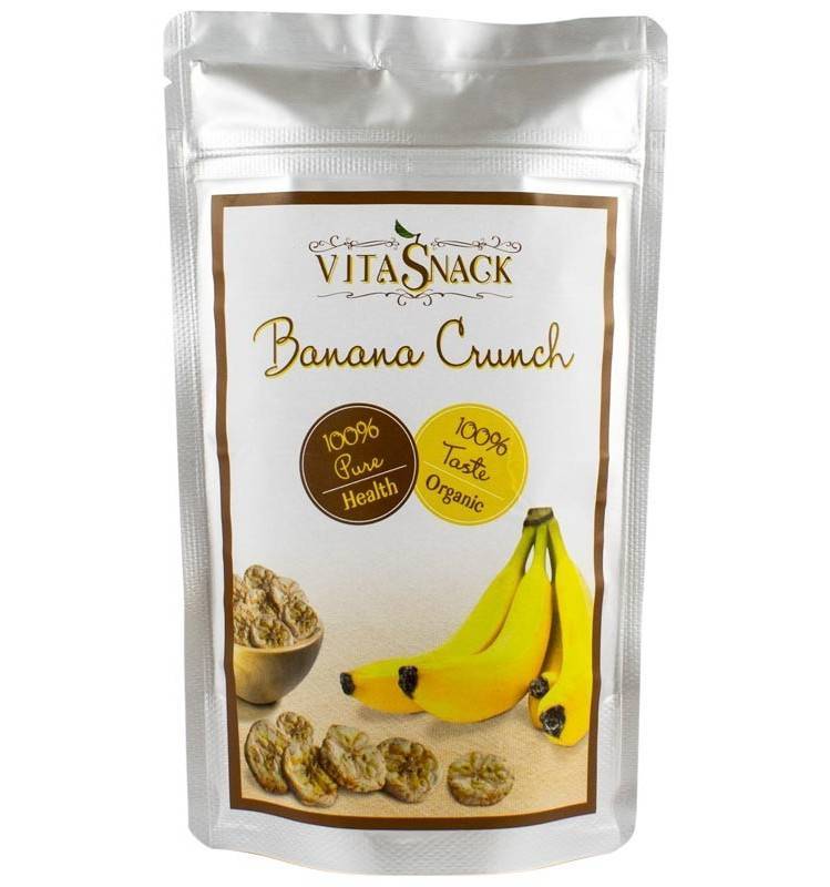Felii banane crocante - eco-bio 28g - vitasnack